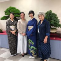 女性盆栽家、山田香織さん、川崎仁美さん、樹弥沙さん